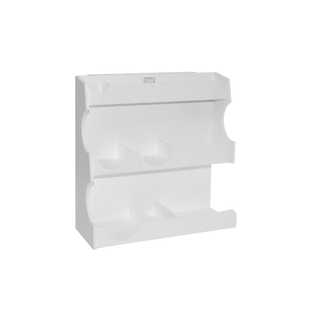 TrippNT 50077 — primary hero view, white PVC analytical balance organizer