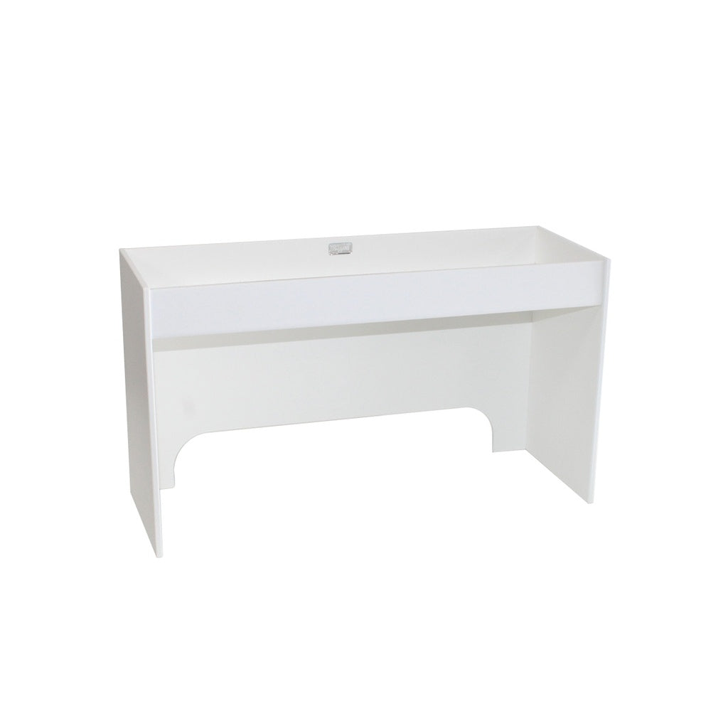 Lab Bench Step Shelf, Bottomless PVC, 1-Inch Safety Lip — 18 & 24 In, Each | TrippNT