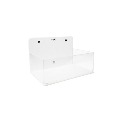 TrippNT 50116 — primary hero, small lab box with magnet mount — white PVC body with clear acrylic sides and rare-earth magnet backing