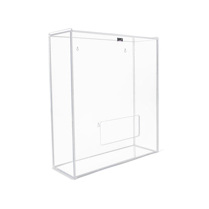 TrippNT 50151 Medium Apparel Dispenser - Clear Acrylic Single Compartment Front View