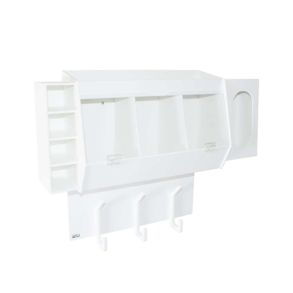 TrippNT 50193 Lab Entry Changing Station - HDPE PVC All-in-One Gowning Station Front View