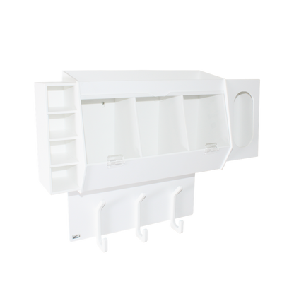 TrippNT 50193 Lab Entry Changing Station - HDPE PVC All-in-One Gowning Station Front View
