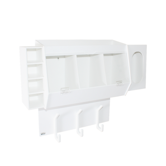 TrippNT 50193 Lab Entry Changing Station - HDPE PVC All-in-One Gowning Station Front View
