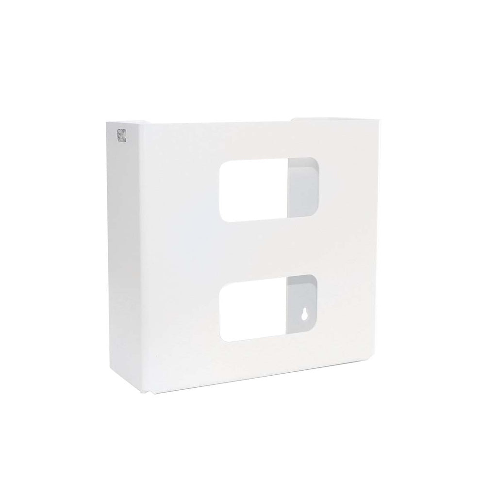 TrippNT 50306 Double Plain Glove Box Dispenser White Styrene Front View Two Positions
