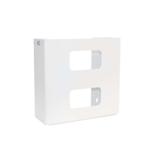 TrippNT 50306 Double Plain Glove Box Dispenser White Styrene Front View Two Positions