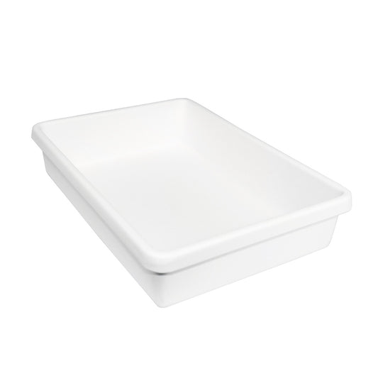 TrippNT 50424 1 Pocket Drawer Organizer - Single Open Compartment White Styrene Top View