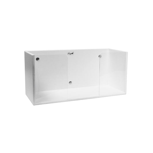 TrippNT 50804 Single Glove Box Holder Clear Front Magnet White PVC Front View