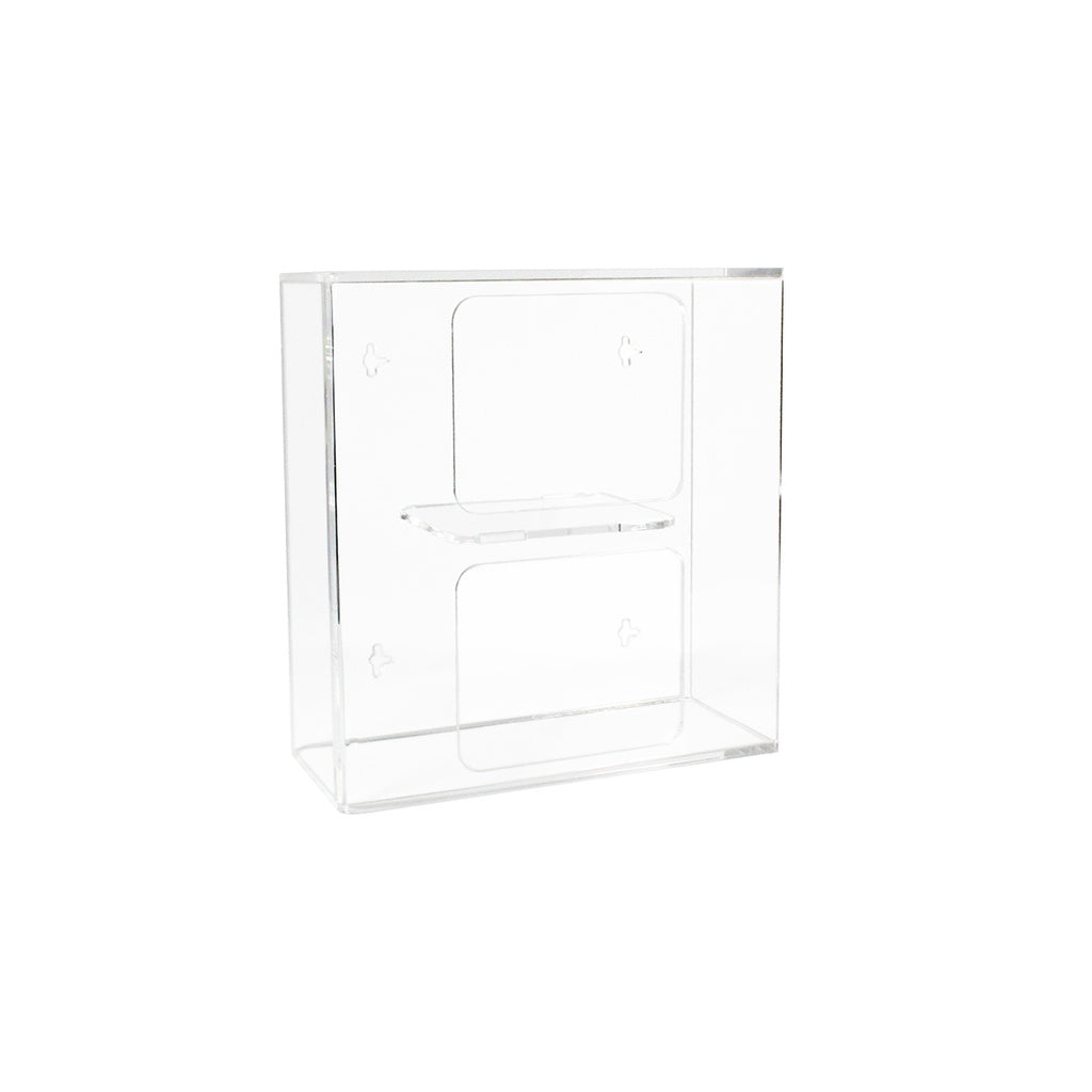TrippNT 54140 Double Side Loading Glove Box Holder Clear Acrylic Front View
