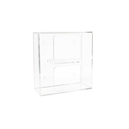 TrippNT 54140 Double Side Loading Glove Box Holder Clear Acrylic Front View