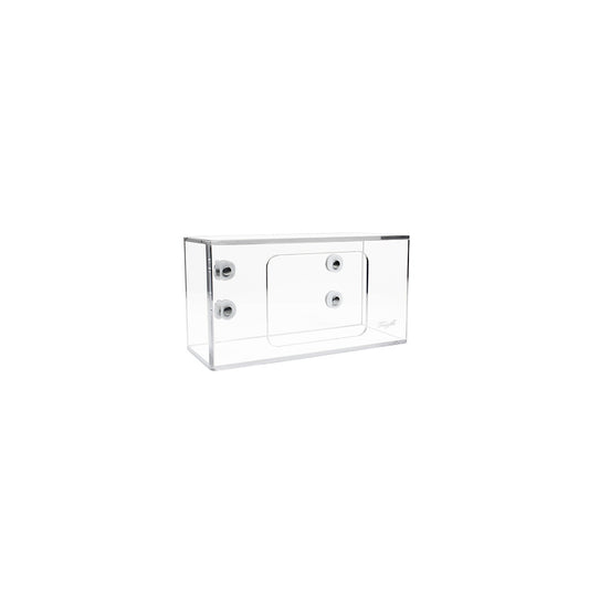 TrippNT 50950 — primary hero, clear acrylic single side loading glove box holder with magnet backing — no-drill BSC ferrous surface 1 bay
