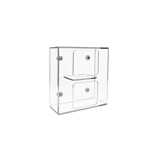 TrippNT 50951 — primary hero, clear acrylic double side loading glove box holder with magnet backing — no-drill BSC 2 bay