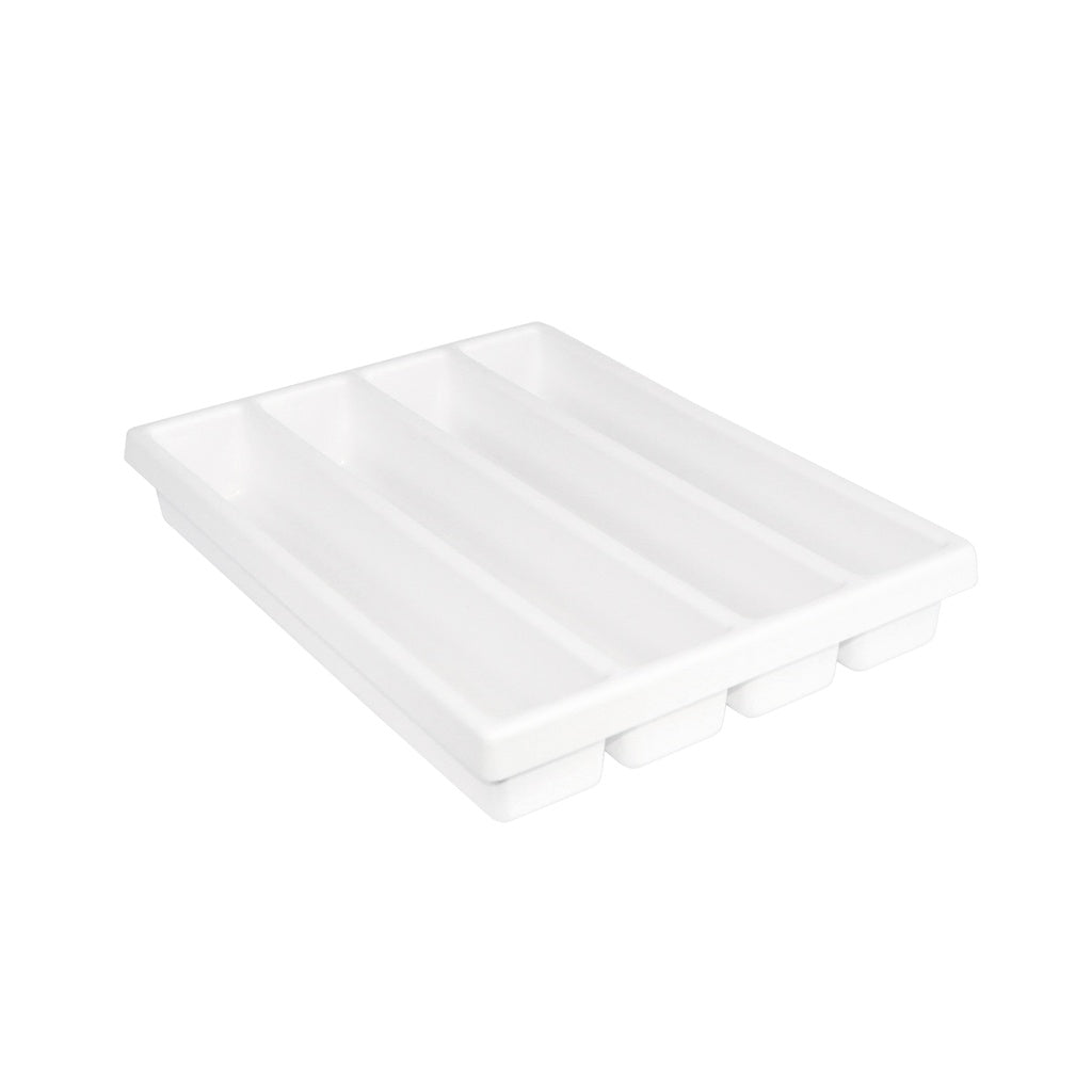 TrippNT 50975 4 Long Compartment Cart Drawer Organizer - Four Deep Columns Top View
