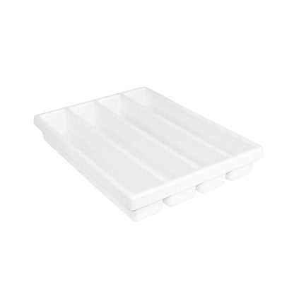 TrippNT 50975 4 Long Compartment Cart Drawer Organizer - Four Deep Columns Top View