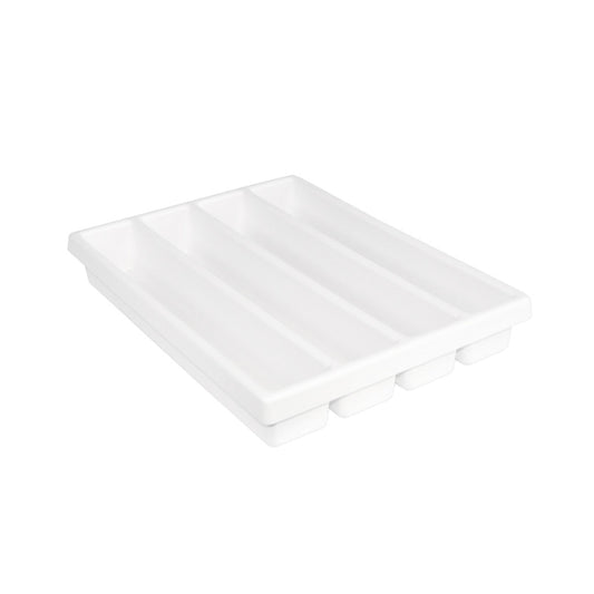 TrippNT 50975 4 Long Compartment Cart Drawer Organizer - Four Deep Columns Top View