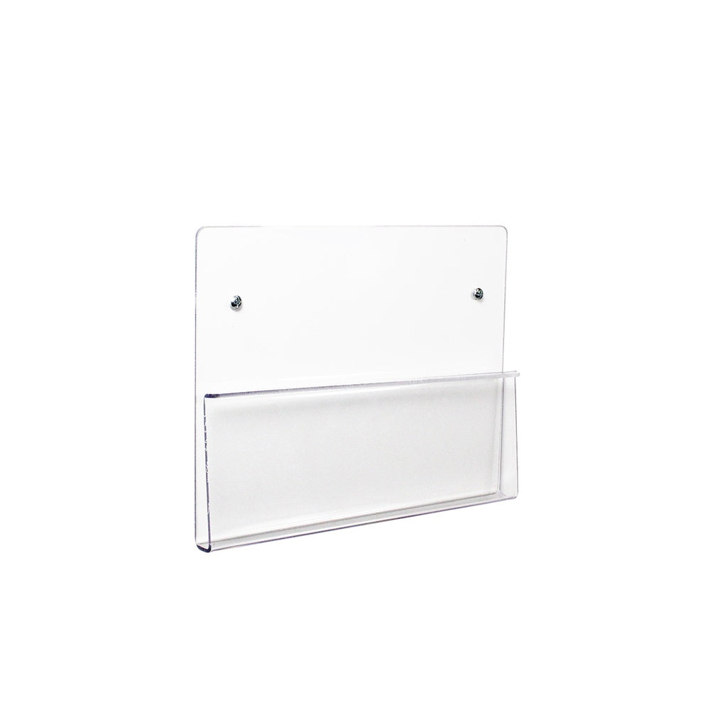 TrippNT 50981 — primary hero, clear PETG chart holder — open U-bend design for charts, clipboards, binders, and tablets up to 1-inch depth