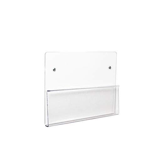 TrippNT 50981 — primary hero, clear PETG chart holder — open U-bend design for charts, clipboards, binders, and tablets up to 1-inch depth