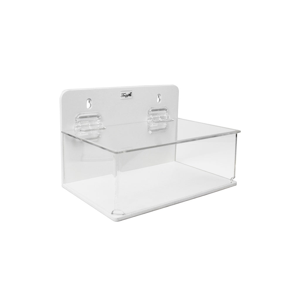 TrippNT 51042 Small Lab Box with Lid White PVC Clear Acrylic Full View