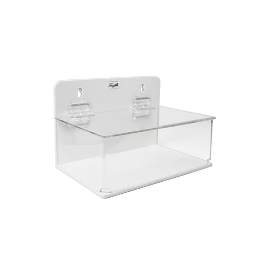 TrippNT 51042 Small Lab Box with Lid White PVC Clear Acrylic Full View