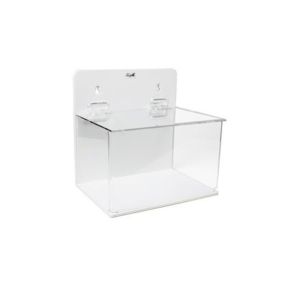 TrippNT 51043 Large Lab Box with Lid White PVC Clear Acrylic Full View