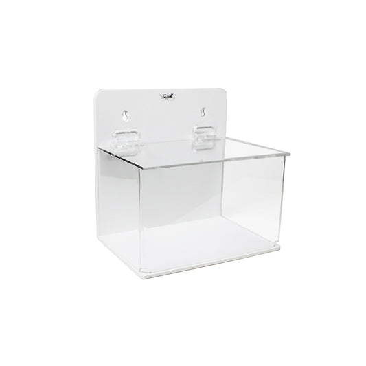 TrippNT 51043 Large Lab Box with Lid White PVC Clear Acrylic Full View