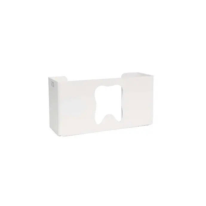 TrippNT 51053 Priced Right Single Tooth Glove Box Dispenser - White Styrene Tooth Profile Front View