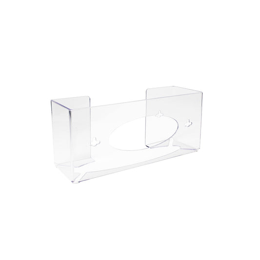 TrippNT 51141 Single 2 Sided Glove Box Dispenser Clear PETG Front View