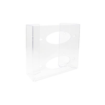 TrippNT 51144 Double 2 Sided Glove Box Dispenser Clear PETG Front View