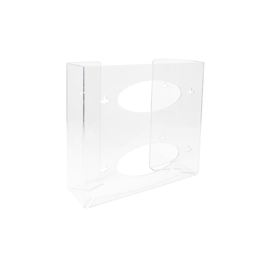TrippNT 51144 Double 2 Sided Glove Box Dispenser Clear PETG Front View