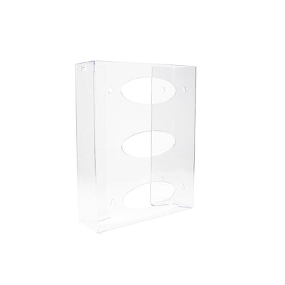 TrippNT 51145 Triple 2 Sided Glove Box Dispenser Clear PETG Front View Three Positions