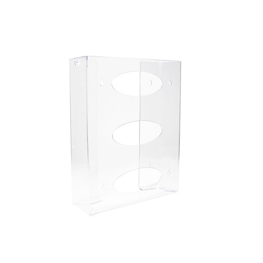 TrippNT 51145 Triple 2 Sided Glove Box Dispenser Clear PETG Front View Three Positions