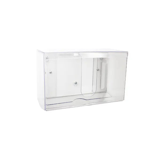 TrippNT 51353 Wide Single Dual Dispensing Paper Towel Holder Lid Clear PETG View