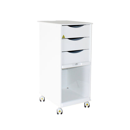TrippNT 51726 White MRI Core SP Cart Non-Ferrous HDPE Full Front View