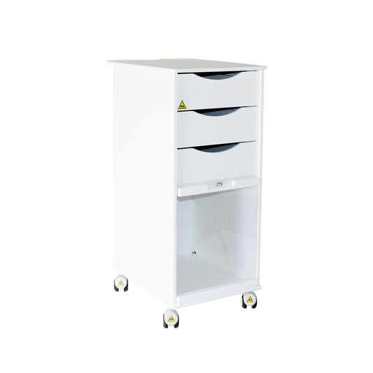 TrippNT 51726 White MRI Core SP Cart Non-Ferrous HDPE Full Front View