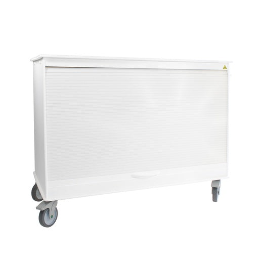 TrippNT 51821 White MRI Cayman Lab Island Cart Non-Ferrous HDPE Full View