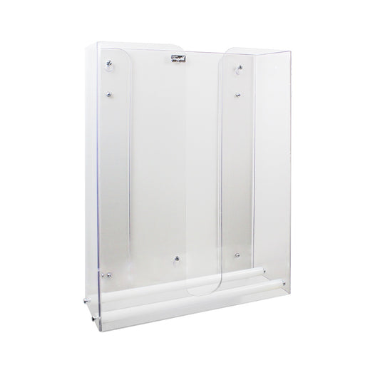 TrippNT 51935 Double Clear Dual Dispensing Paper Towel Holder PETG Full View