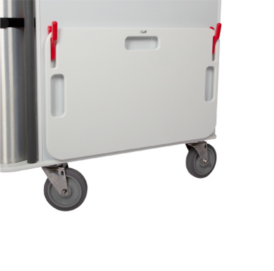 TrippNT 52952 Cardiac Board - White HDPE CPR Backboard with 3 Handles and Cart Mounting Slots