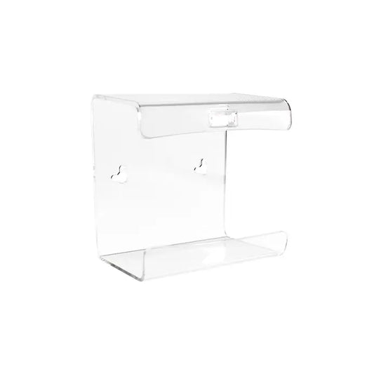 TrippNT 53041 Small Clear Kimwipe Holder - Clear Acrylic Side-Loading Wiper Box Dispenser Front View