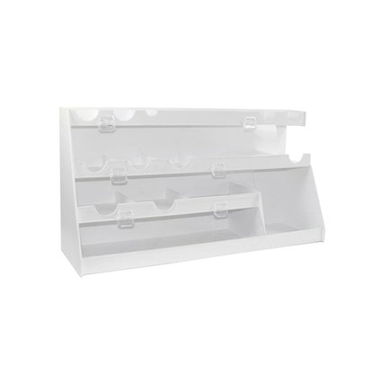 TrippNT 53120 Extra Large Benchtop Workstation with Door - 30-Inch White PVC Clear Acrylic Door Front View