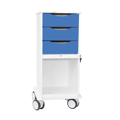 TrippNT 53455 Core SP Cart Global Blue Drawers HDPE Front View
