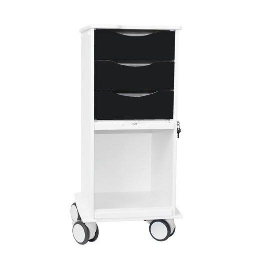 TrippNT 53461 Core SP Cart Black Drawers HDPE Full Front View