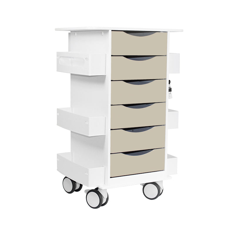 Core 6D Clinical Carts, Six-Drawer HDPE — 6 Colors, 1/Cart | TrippNT