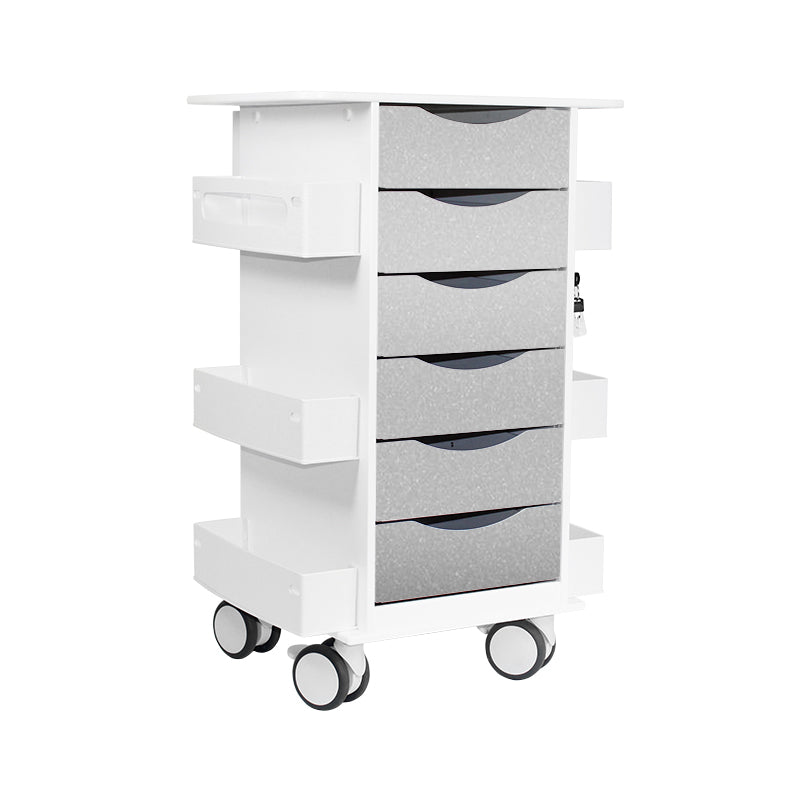 Core 6D Clinical Carts, Six-Drawer HDPE — 6 Colors, 1/Cart | TrippNT