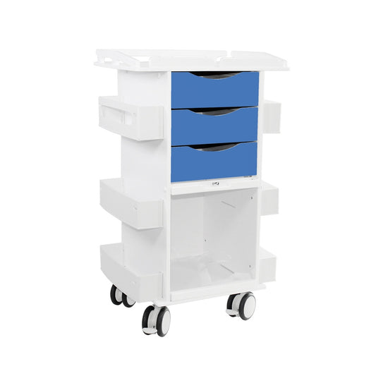 TrippNT 53509 Core DX Sliding Door Railtop Global Blue HDPE Full Front View