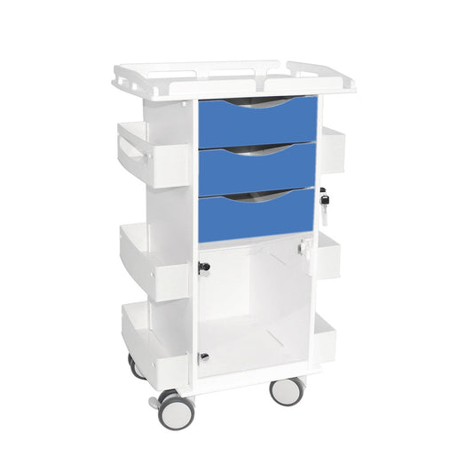 TrippNT 53534 Core DX Hinged Door Railtop Global Blue HDPE Full Front View