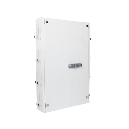TrippNT 53920 Telemetry Transmitter Storage Cabinet White HDPE Full Front View