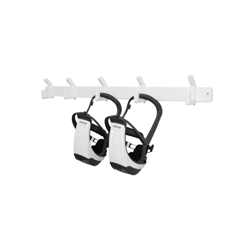 TrippNT 53940 — primary hero, 48-inch 5-hook HDPE surgical helmet rack