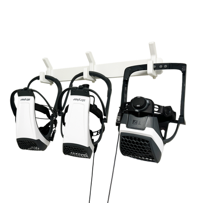 TrippNT 53941 — primary hero, 24-inch 3-hook HDPE surgical helmet rack