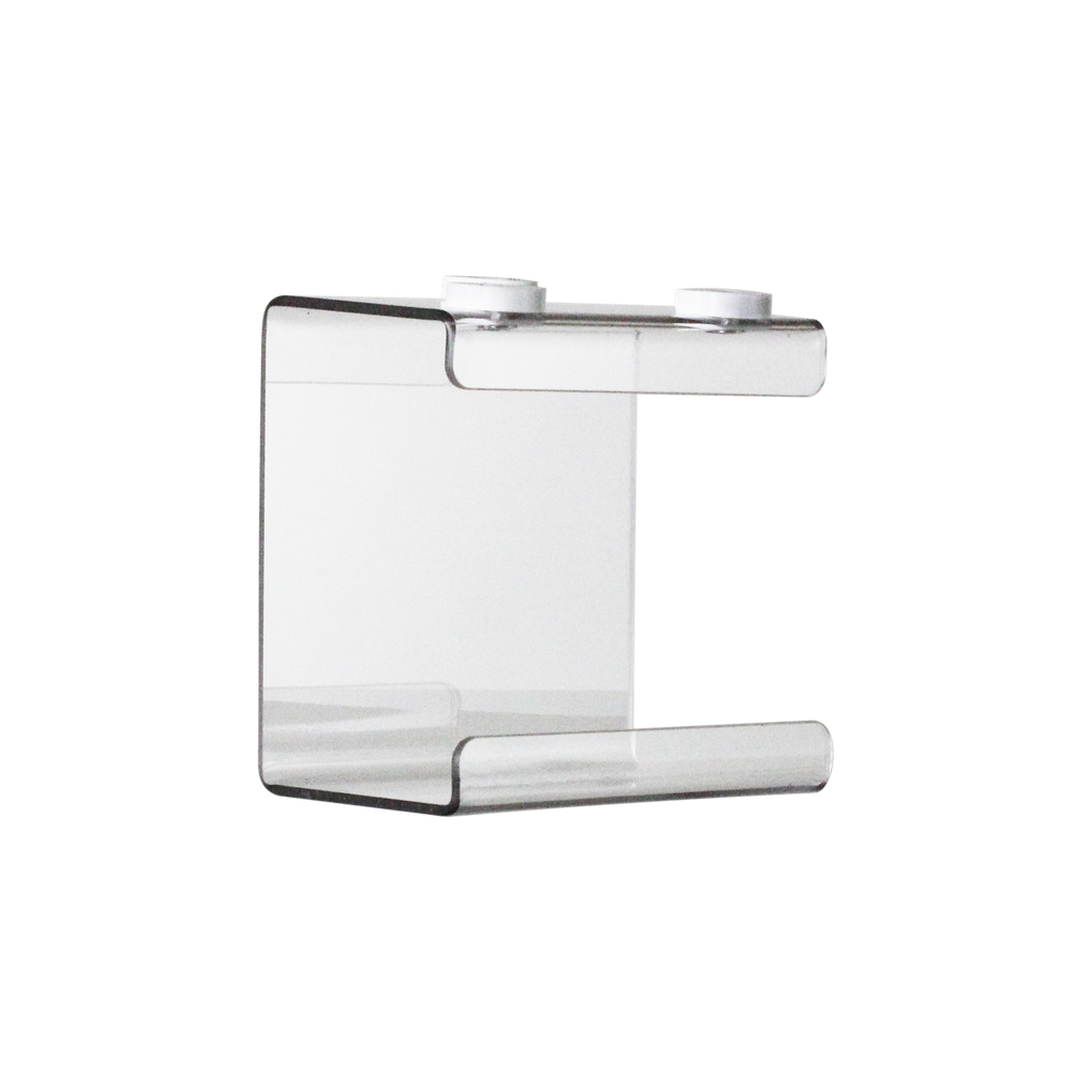 TrippNT 54012 — primary hero, small kimwipe holder magnet undermount — clear polycarbonate 1-bin under-shelf dispenser for KC 34155