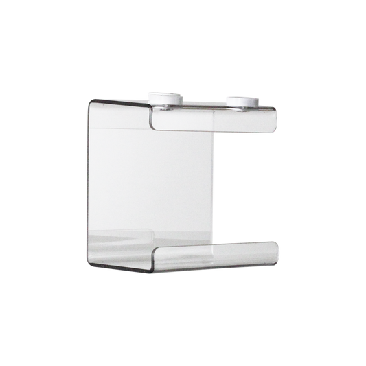 TrippNT 54012 — primary hero, small kimwipe holder magnet undermount — clear polycarbonate 1-bin under-shelf dispenser for KC 34155