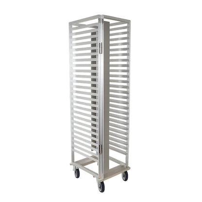 TrippNT 54092 LabFlow Storage Rack - 25-Level Aluminum Cold Storage Rack with Locking Casters